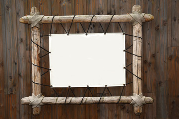 old wooden frame