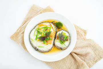 Nutritious and delicious steamed Antarctic fangs