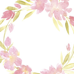 Obraz na płótnie Canvas Flowers watercolor illustration. Mother s Day, wedding, birthday, Easter, Valentine s Day.