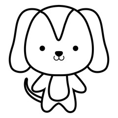 cute and little dog character