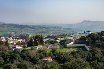 Overview of a Cemetery in Fez Morocco