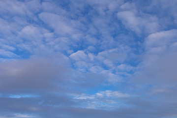Naklejka na ściany i meble white clouds in the blue spring sky