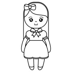 cute and little girl character