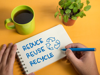 Reduce Reuse Recycle, Motivational Words Quotes Concept