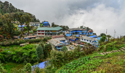 Mountain village in Nepal.