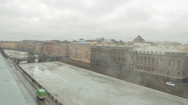 Winter St. Petersburg from the roof