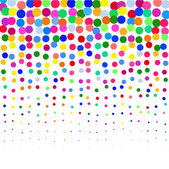 Colored circles on a white background  