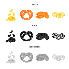 Vector illustration of Oktoberfest and bar symbol. Set of Oktoberfest and cooking vector icon for stock.