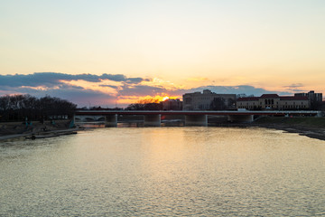 Dayton Ohio al Atardecer