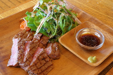 Roast beef at ranch restaurant