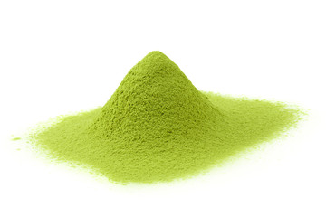 Fototapeta premium matcha powder green tea isolated on a white background