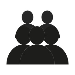 people icon . businness group symbol. flat symbol icon