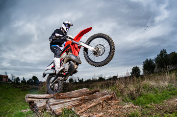Enduro bike rider