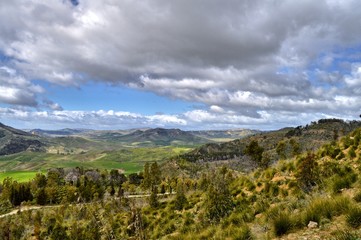 Beautiful Sicilian Landscape, Mazzarino, Caltanissetta, Italy, Europe