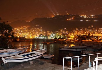 Fototapeta na wymiar Jounieh Bay, Lebanon