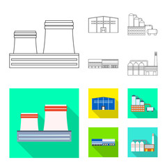 Vector design of production and structure icon. Set of production and technology vector icon for stock.