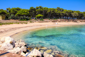 Overview of the Island of San Pietro, Cheradi Islands of Taranto, Puglia, Italy