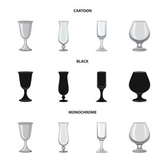 Isolated object of form and celebration sign. Collection of form and volume stock symbol for web.