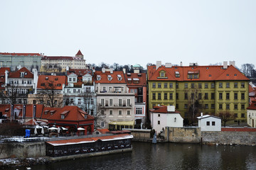 Fototapeta premium prague winter architecture
