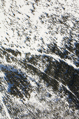 aerial view of the winter  mountain landscape