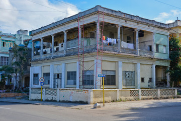 Stadtansicht, Straßenszene, Vedado, Havanna, Kuba