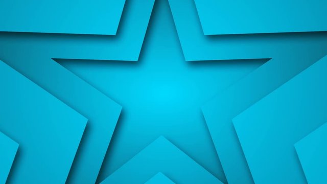 ِAbstract Stars background. Colorful cartoon intro with blue stars tunnel. Creative 3d geometric transition. reaction and sport background. clean paper cuts animation.