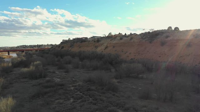 Aerial video Albuquerque NM by Rio Grande
