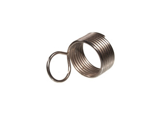 steel spring isolated on white background