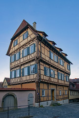 In der Altstadt von Schwäbisch Hall in Baden-Württemberg, Deutschland 