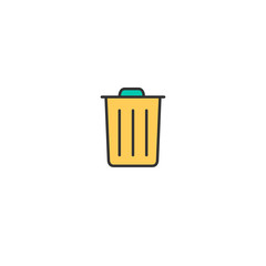 Gerbage icon design. Essential icon vector design