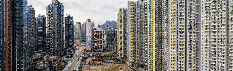 Naklejka na ściany i meble Hong Kong city