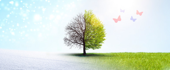 Wechsel der Jahreszeit