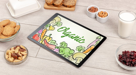 Healthy food composition with tablet