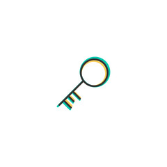 Key icon design. Essential icon vector design