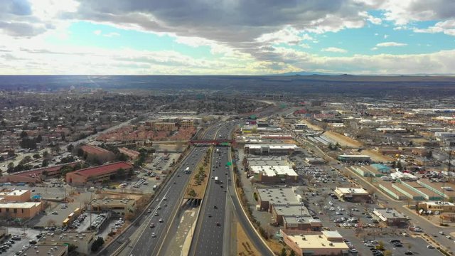 Aerial drone highways Albuquerque New Mexico
