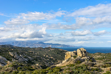 Fototapeta na wymiar Beautiful landscape of Cap de Creus Natural Park.