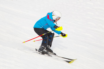 skier on a slope
