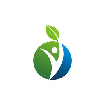 Men leaf logo