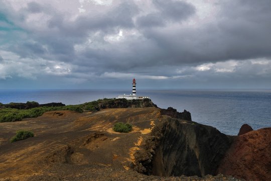 Farol da Ponta da Barca, ilha Graciosa, A&ccedil;ores 