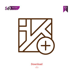 Outline MAP icon. map icon vector isolated on white background. man-footwear. Graphic design, mobile application,professions icons 2019 year, user interface. Editable stroke. EPS10 format