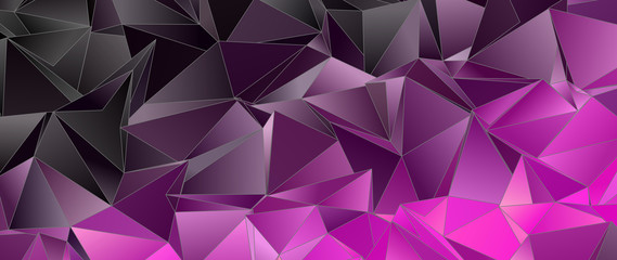 Fototapeta premium Abstract Low-Poly triangular modern background