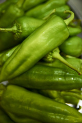 Green pepper macro shot fresh vegetable. Restaurant, healthy food.