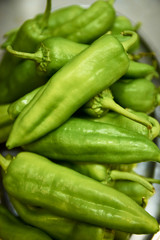 Green pepper macro shot fresh vegetable. Restaurant, healthy food.