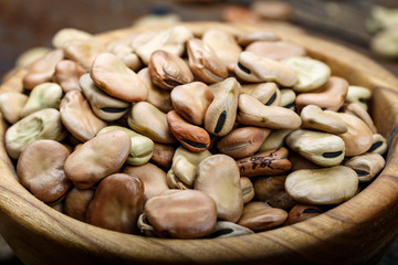 dry beans in a plate
