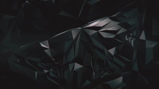 Black Polygonal Triangles Background