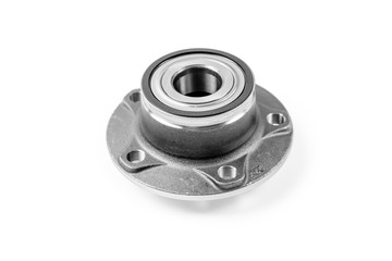 wheel hub bearing auto parts isolated on white background