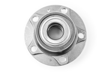 wheel hub bearing auto parts isolated on white background