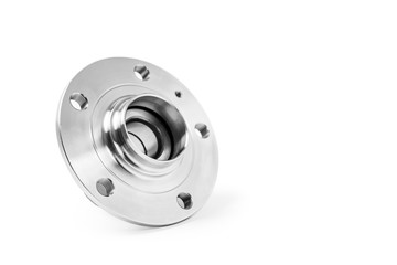 wheel hub bearing auto parts isolated on white background