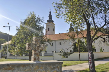 Fototapeta na wymiar Jazak Monastery in Serbia