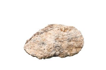 Dolomite : is an anhydrous carbonate mineral composed of calcium magnesium carbonate, ideally, isolated on white background